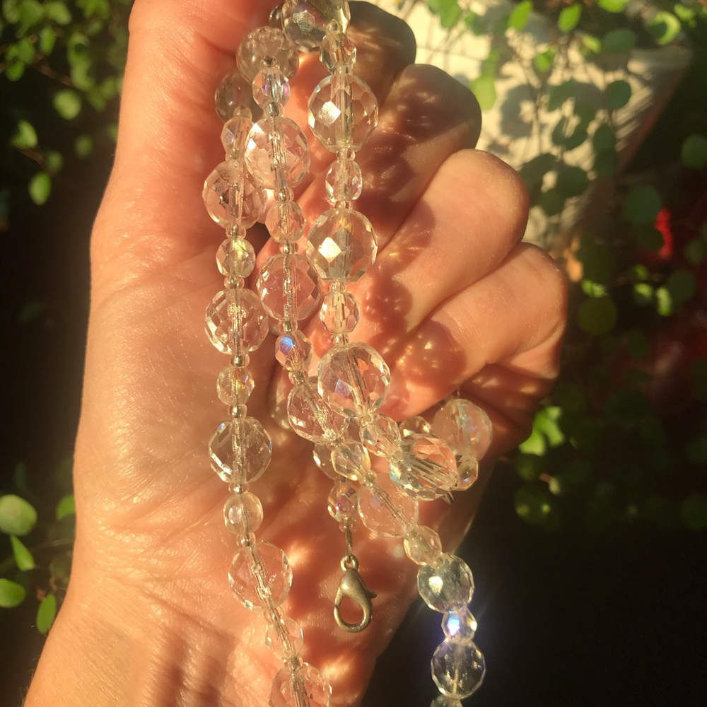Glass Crystal Necklace & Bracelet